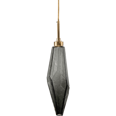 Chilled Smoke Glass with Heritage Brass Finish